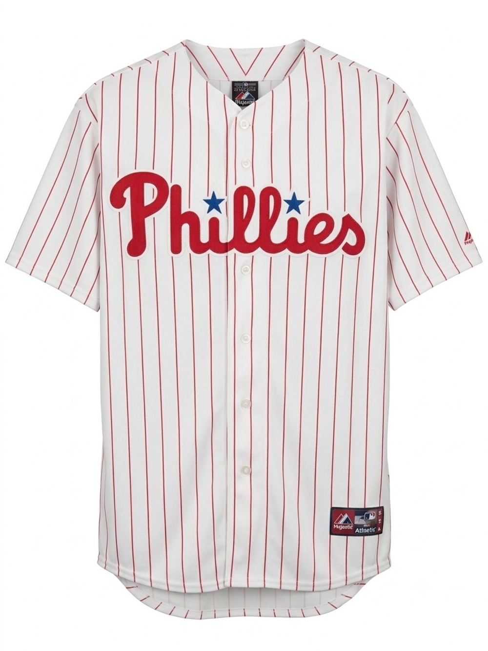 Philadelphia Phillies White Red Pinstripe MLB Jersey- CLIFF LEE #33